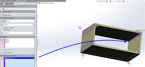 converting to sheet metal in solidworks|rip sketches.